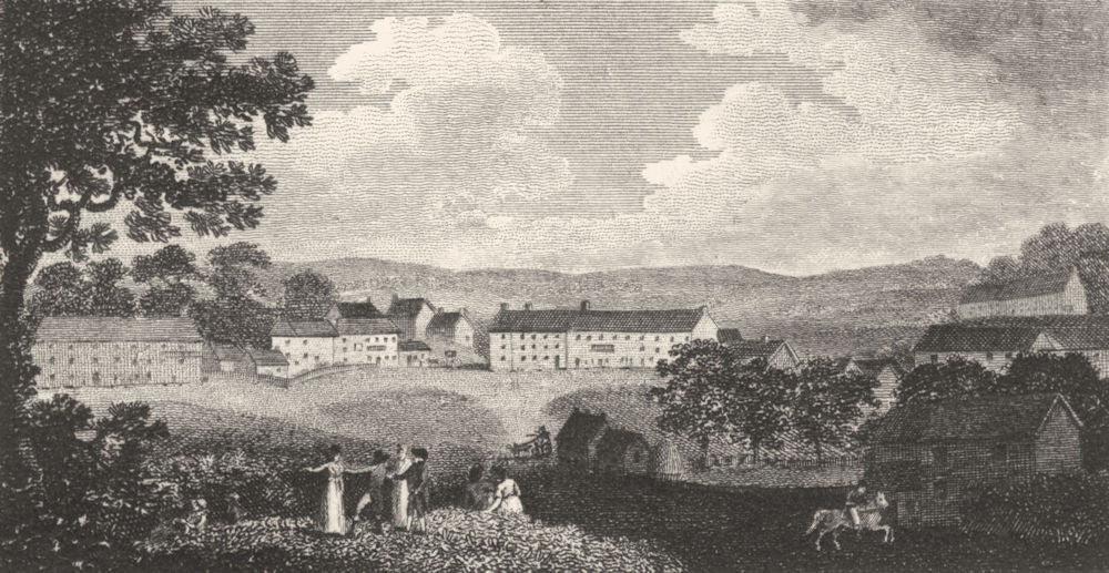 YORKSHIRE. Harrogate (2)  1808 old antique vintage print picture